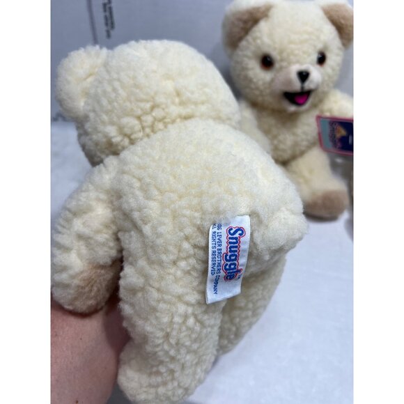 Russ Snuggle 1986 bears stuffed plush lot of three - Picture 3 of 7